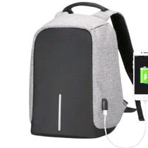 Mochila Reforçada Anti Furto Notebook Saida Cabo Usb E Fone