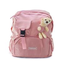 Mochila Reforçada Escolar Bear Rosa Claro Notebook 43x30cm