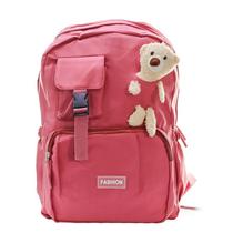 Mochila Reforçada Escolar Bear Rosa Notebook 43x30cm