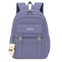 Mochila Reforçada Escolar Juvenil Adulto Feminina Alça Ajustável de Costa Acolchoada Moderna Moda Viagem Chaveiro Espaço - Meimi Amores