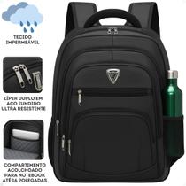 Mochila Reforçada Executiva Escola Trabalho Viagens Masculino Feminino Impermeável