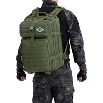 Mochila Reforçada Impermeavel Tática Militar 50L Viagem Academia Esportiva Camping Trilha Acabamento Multifuncional Masculina Feminina