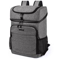 Mochila refrigeradora BAGLHER 30 latas isoladas, à prova de vazamentos, cinza
