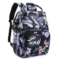 Mochila refrigeradora isolada AmHoo, lancheira impermeável à prova de vazamentos para homens e mulheres, caminhada na praia, piquenique com zíper YKK mais forte, padrão de flores pretas Mochila refrigeradora isolada AmHoo, lancheira impermeável à prova de vazamentos para homens e mulheres, caminhada na praia, piquenique com zíper YKK mais forte, padrão de flores pretas