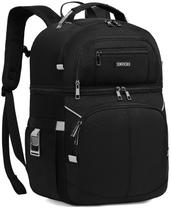 Mochila refrigeradora SINVICKO Double Deck à prova de vazamentos cinza e preta