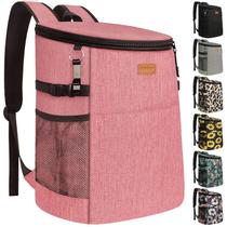 Mochila refrigeradora Vankor Camping 30 latas impermeáveis vermelha coral