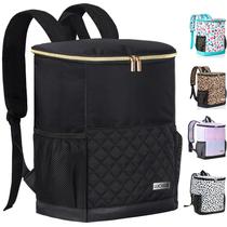 Mochila refrigeradora Wolka 15L isolada à prova de vazamentos preta Mochila refrigeradora Wolka 15L isolada à prova de vazamentos preta