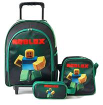 Mochila Roblox Nub Rodinhas Lancheira E Estojo Kit