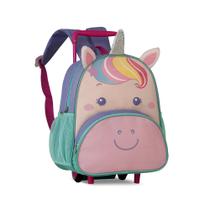 Mochila Roda Infantil Mini Pets Unicórnio Clio