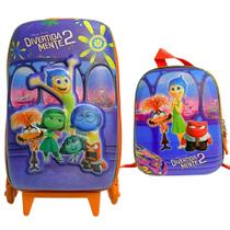 Mochila Roda Tripla 3D + Lancheira Disney Divertidamente 2 DIPLOMATA