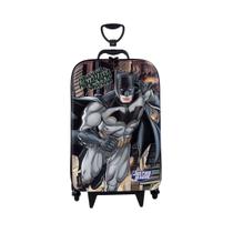 Mochila Roda Tripla 3D Liga Da Justiça Batman Meninos Infantil