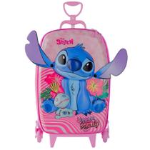 Mochila Roda Tripla 3D Stitch DIPLOMATA Rosa Mochila Roda Tripla 3D Stitch DIPLOMATA Rosa