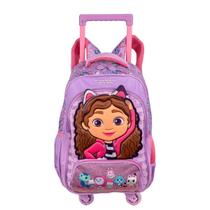 Mochila Rodas A Casa Mágica Gabby Escolar Infantil Meninas Mochila Rodas A Casa Mágica Gabby Escolar Infantil Meninas