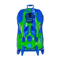 Mochila Rodas Hot Wheels 3D Dune a Soar Azul Motor Realista