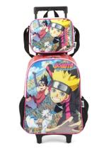 Mochila Rodas Lancheira Escolar Luxcel Boruto IC38112BR Mochila Rodas Lancheira Escolar Luxcel Boruto IC38112BR