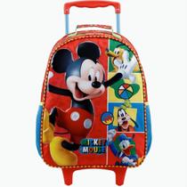 Mochila Rodas Mickey Mouse Xeryus - Vermelho 40x30x15 cm
