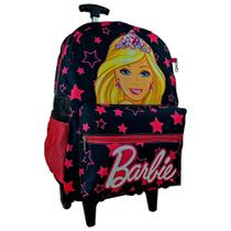 Mochila rodinha Barbie infantil criança menina reforçada