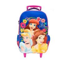 Mochila Rodinha Carrinho Princesas Disney G Xeryus