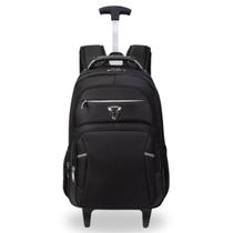 Mochila Rodinha e Alça Viagem Notebook Escolar Impermeável Unissex Costas Acolchoada Forrada - Bio Wang