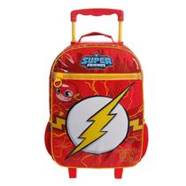 Mochila Rodinha Escolar Infantil Squeeze Flash DC DMW