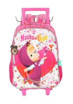 Mochila Rodinha G Alça Escolar Masha e o Urso IC40942