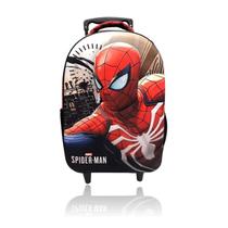 Mochila Rodinha Homem Aranha Spider Man Vermelho Masculina