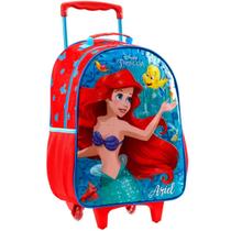 Mochila Rodinha Infantil Creche Pequena Sereia Ariel Xeryus 11491 Mochila Rodinha Infantil Creche Pequena Sereia Ariel Xeryus 11491