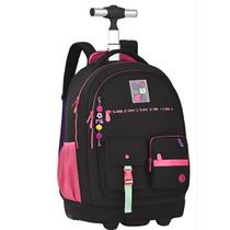 Mochila Rodinha Juvenil Escolar Luluca Reforçada