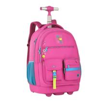 Mochila Rodinha Juvenil Escolar Luluca Reforçada