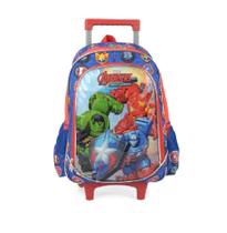 Mochila Rodinha Luxcel Avengers Azul