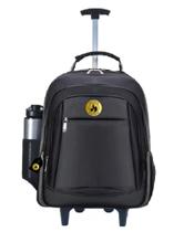 Mochila Rodinha Masculina Notebook Escolar Reforçada carrinho