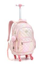 Mochila Rodinha Matelasse Juvenil Feminino Color Up Seanite