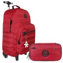 Mochila Rodinha Minnie Teen Estojo Box Grande Escolar Xeryus Mochila Rodinha Minnie Teen Estojo Box Grande Escolar Xeryus