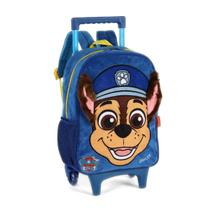 Mochila Rodinha Patrulha Canina Pelúcia Skye e Chase