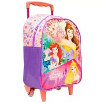 Mochila Rodinha Princesas Bela Ariel Aurora - XERYUS