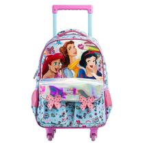 Mochila Rodinha Princesas Disney Grande Escolar Xeryus
