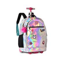 Mochila Rodinha Rebeca Bonbon Holografica RB2481 Mochila Rodinha Rebeca Bonbon Holografica RB2481