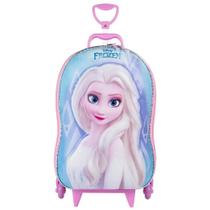 Mochila Rodinha Tripla Frozen Elsa 3d Maxtoy