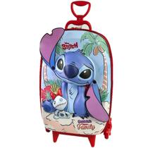 Mochila Rodinha Tripla Stitch Praia 3d Maxtoy Mochila Rodinha Tripla Stitch Praia 3d Maxtoy