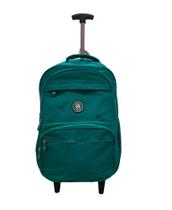 Mochila rodinha verde com alça de costas Mochila rodinha verde com alça de costas