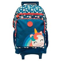 Mochila Rodinhas 16 College Unicórnio G Juvenil Xeryus-11300