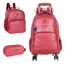 Mochila Rodinhas 360 Haste Dupla Crinkle Metalizado Up4you Mochila Rodinhas 360 Haste Dupla Crinkle Metalizado Up4you