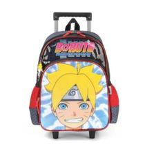 Mochila Rodinhas Boruto Anime Preto Original Luxcel