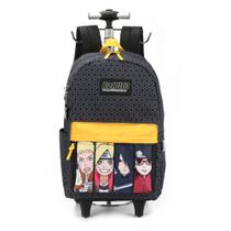 Mochila Rodinhas Boruto Next Generation Cinza Luxcel