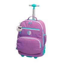 Mochila Rodinhas Crinkle Tubo Pack Me Life Lilás Pacific