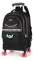 Mochila Rodinhas E Costas 360 Haste Dupla Porta Notebook Stitch - Luxcel sku43680
