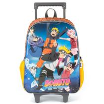 Mochila Rodinhas Escolar Boruto Naruto Laranja - Luxcel
