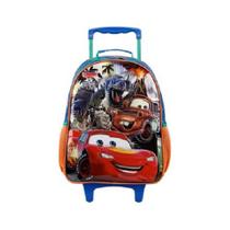 Mochila Rodinhas Escolar Infantil Grande 16 Carros R Xeryus