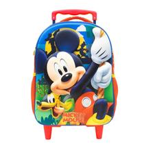 Mochila Rodinhas Escolar Mickey Mouse Disney Mala com Rodas Infantil Tamanho G 16 Xeryus