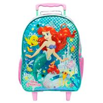 Mochila Rodinhas Escolar Princesa Ariel - Xeryus